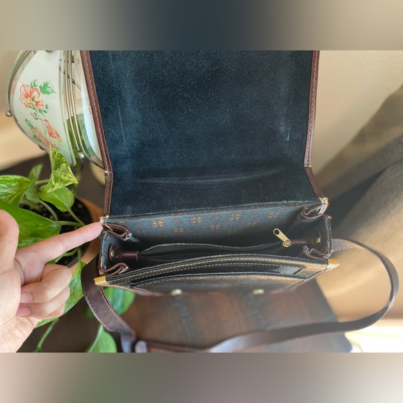 Vintage Ralph Lauren Women's Leather Briefcase Style Crossbody Bag. Rare&unique - Picture 7 of 16